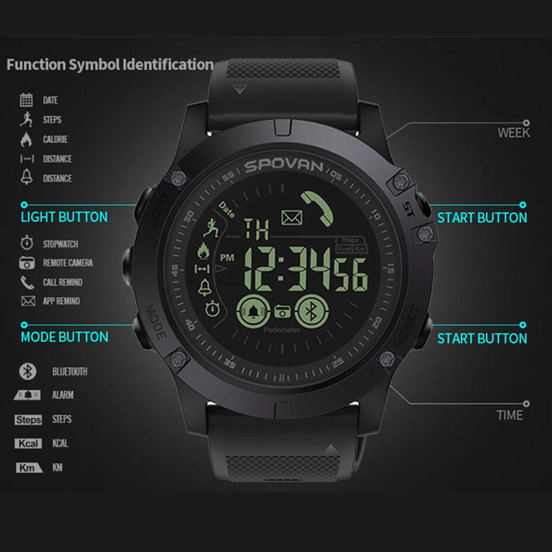 Relógio Smart Watch da Spovan Militar